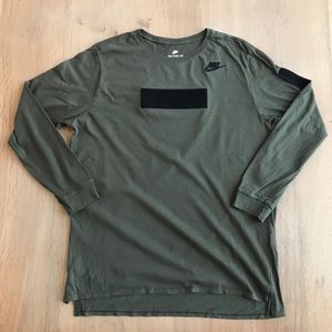 Nike Longsleeve Tactical Patch Tee XL w/ Drop Hem